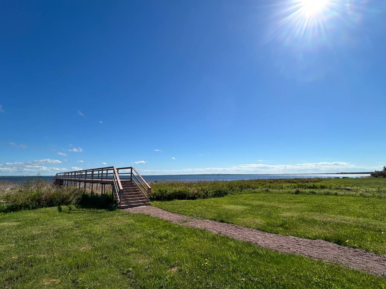Direct boardwalk walkway to our sandy beach