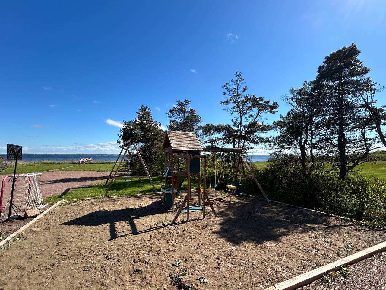 Children's playground near the beach